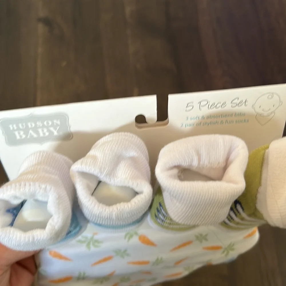 Easter Baby Bibs & Socks